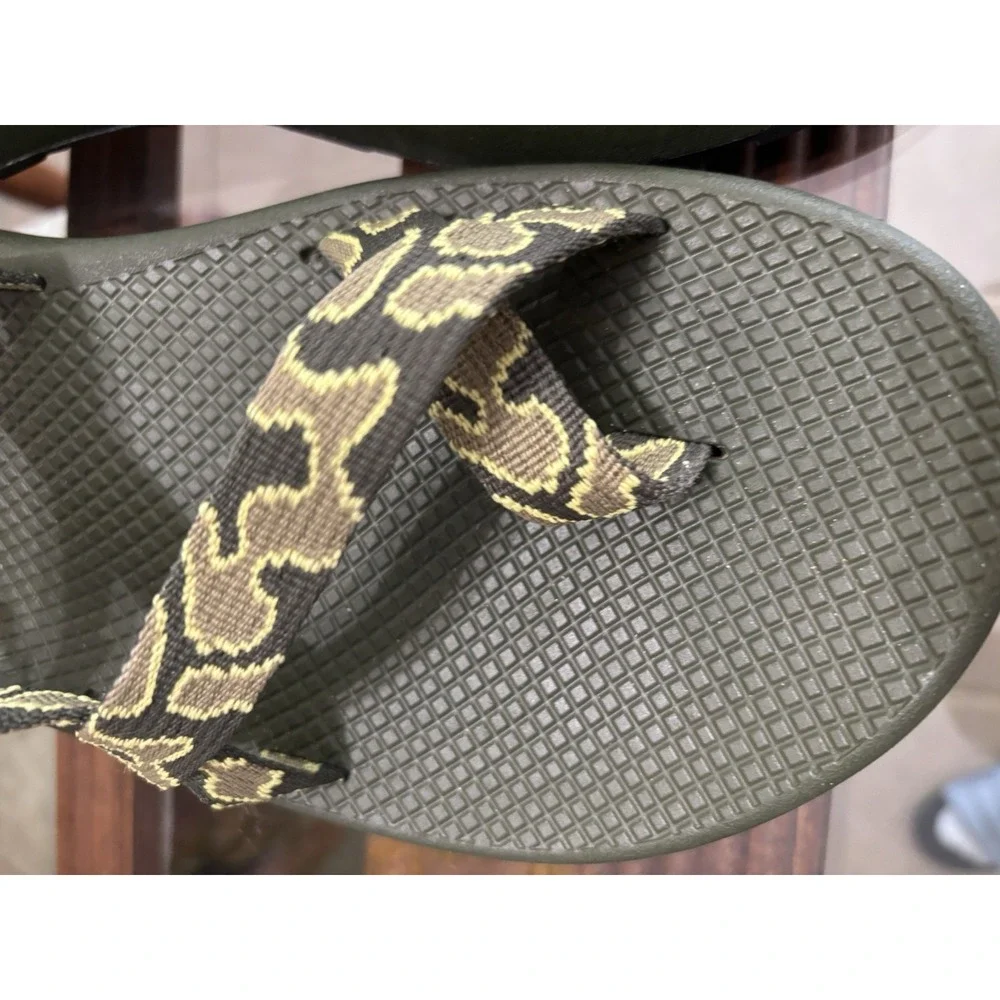 Chaco Z/1 Men's Strappy Sandals Adjustable Buckle Green Camo US 14 EU 48